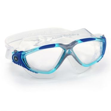 Aqua Sphere Vista transparante lens zwembril blauw 