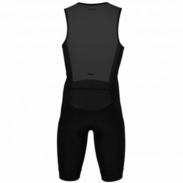 Orca Athlex race trisuit mouwloos zwart/zilver heren 