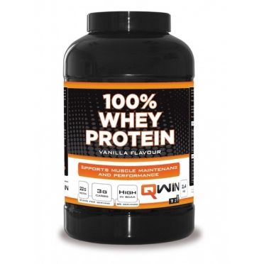 QWIN 100% Whey Protein Kers/Banaan 2400 gram 