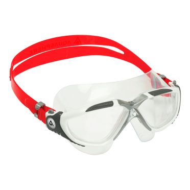 Aqua Sphere Vista transparante lens zwembril wit/rood 