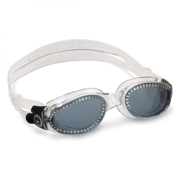 Aqua Sphere Kaiman donkere lens zwembril zilver  ASEP1150000LD