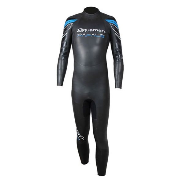 Aquaman Rafale lange mouw wetsuit zwart/blauw heren ARA22