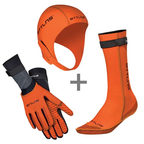 BTTLNS Neopreen accessoires voordeelset oranje 0120017-034