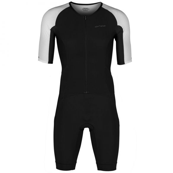 Orca Athlex Aero race trisuit korte mouw zwart/wit heren  MP1100