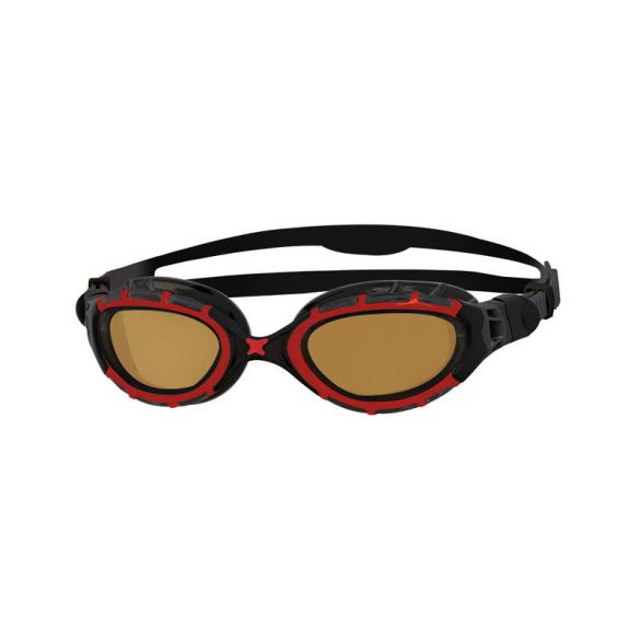 Zoggs Predator polarized ultra zwembril rood/zwart  461046-339847 