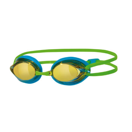 Zoggs Racepex zwembril groen/blauw spiegellens  303794
