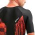 2XU Perform korte mouw trisuit zwart/rood heren  MT5525D-BLK/FOM-VRR