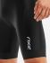 2XU Perform rear zip mouwloos trisuit zwart heren  MT5527d-BLK/BLK